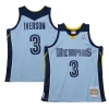 Allen Iverson Memphis Grizzlies 2009/10 Hardwood Classics Haut de gamme Swingman Jersey Light Blue - Maillot de championnat - Revivez les victoires glorieuses