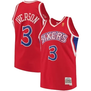Allen Iverson Philadelphia Exquisite 76ers 1996/97 Hardwood Classics Swingman Jersey Red/White - Livraison gratuite - Économisez sur les frais d'expédition