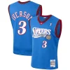 Allen Iverson Philadelphia 76ers 1999/2000 Hardwood Classics Swingman Jersey Charming Royal - Vêtement de fan emblématique - Montrez votre amour pour l'équipe