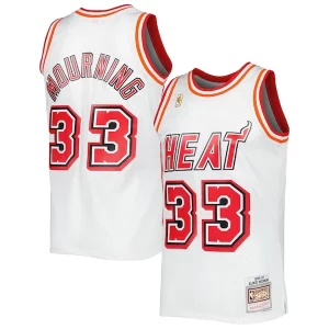 Alonzo Mourning Miami Heat Hardwood Classics Swingman Sophistiqué Jersey White - Idéal pour les collectionneurs - Qualité premium garantie