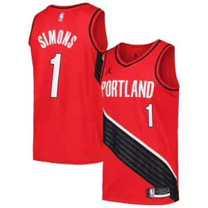 Anfernee Simons Portland Trail Blazers Jordan Brand Swingman Player Jersey Statement Edition Red/Black Exquisite - Dernières unités - Ne manquez pas cette opportunité