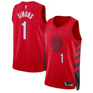 Anfernee Simons Portland Trail Charming Blazers Jordan Brand Unisex Swingman Jersey Statement Edition Red - Idéal pour les collectionneurs - Qualité premium garantie