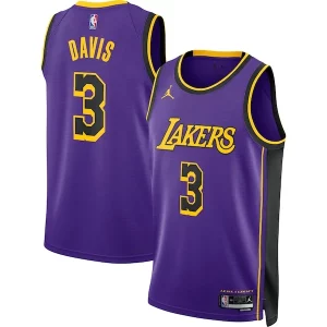 Anthony Davis Los Angeles Lakers Jordan Brand Unisex Swingman Jersey Charming Statement Edition Purple - Pour les matchs d'athlétisme - Restez frais et confortable