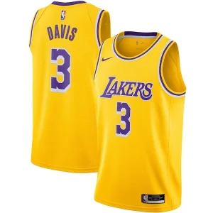 Anthony Davis Los Angeles Lakers Nike Swingman Jersey Gold Icon Edition Gracieux - Idéal pour les soirées de sport - Montrez votre style