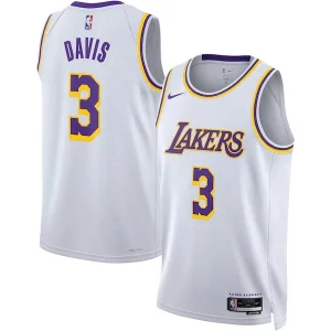 Anthony Davis Los Angeles Lakers Nike Unisex Swingman Jersey Classique Association Edition White - Maillot de qualité supérieure - Durable et résistant