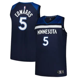 Anthony Edwards Minnesota Timberwolves Big & Tall Notable Fast Break Jersey Icon Edition Navy - Pour les amateurs de basketball passionnés - Livraison rapide