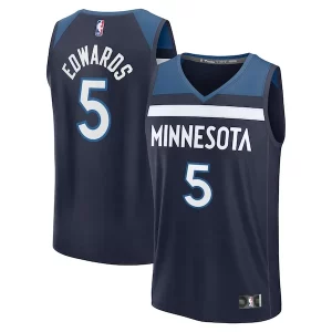 Anthony Edwards Minnesota Timberwolves Fast Break Replica Player Jersey Icon Edition Navy Notable - Fait à la main - Un produit unique et de qualité