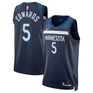 Anthony Edwards Sophistiqué Minnesota Timberwolves Nike Unisex Swingman Replica Jersey Icon Edition Navy - Pour les joueurs de basketball amateurs - Adapté à tous les styles de jeu