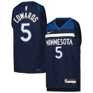 Anthony Edwards Minnesota Timberwolves Nike Splendide Youth Swingman Jersey Icon Edition Navy - Maillot de championnat - Revivez les victoires glorieuses