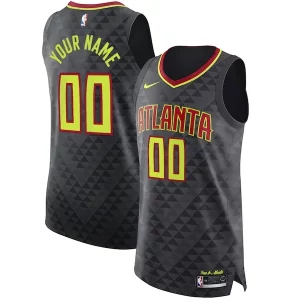Atlanta Hawks Nike Authentic Charming Custom Jersey Black Icon Edition - Promotion limitée - Profitez de la réduction avant qu'elle ne soit terminée