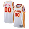 Atlanta Hawks Nike Unisex Swingman Custom Confortable Jersey White Association Edition - Parfait pour le match jour - Montrez votre support avec style
