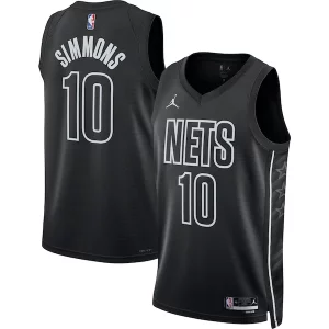 Ben Simmons Brooklyn Prime Nets Jordan Brand Unisex Swingman Jersey Statement Edition Black - Maillot de championnat - Revivez les victoires glorieuses