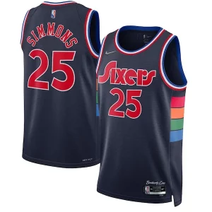 Ben Simmons Philadelphia Classique 76ers Nike 2021/22 Swingman Jersey City Edition Navy - Livraison gratuite - Économisez sur les frais d'expédition