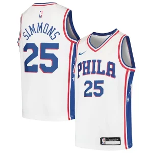 Ben Simmons Philadelphia Bold 76ers Nike Youth Swingman Jersey White/Royal - Promotion limitée - Profitez de la réduction avant qu'elle ne soit terminée