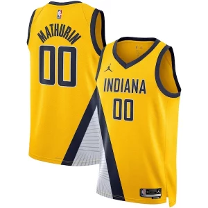 Bennedict Mathurin Dashing Indiana Pacers Jordan Brand Unisex Swingman Jersey Statement Edition Gold - Parfait pour le match jour - Montrez votre support avec style
