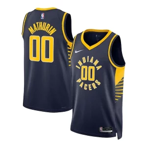 Bennedict Mathurin Indiana Pacers Nike Unisex Swingman Jersey Vibrant Icon Edition Navy - Style contemporain - Restez à la mode avec ce maillot