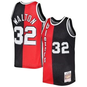 Bill Walton Portland Trail Blazers Hardwood Classics 1976/77 Split Swingman Jersey Red/Black Superbe - Maillot de collection - Un bijou pour les amateurs