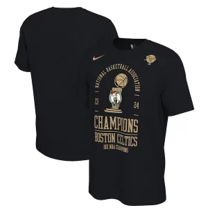 Boston Celtics Nike 18 Time Élégant NBA Finals Champions Locker Room T Shirt Black - Pour les fans de la ligue - Un maillot authentique de la compétition