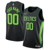 Boston Celtics Nike Unisex 2024/25 Exceptionnel Custom Swingman Jersey City Edition Black - Pour les matchs d'athlétisme - Restez frais et confortable