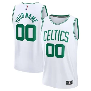 Boston Celtics Fast Break Custom Jersey Association Distingué Edition White/Kelly Green/Black - Événement exclusif - Soyez l'un des premiers à avoir ce maillot
