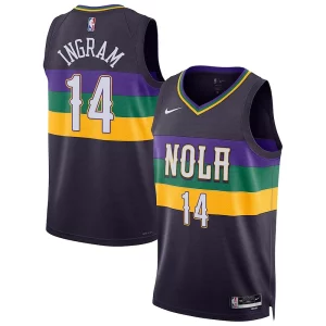 Brandon Exceptionnel Ingram New Orleans Pelicans Nike Unisex 2022/23 Swingman Jersey City Edition Purple - Parfait pour le match jour - Montrez votre support avec style