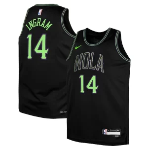 Brandon Ingram New Orleans Pelicans Nike Youth Swingman Replica Jersey City Edition Charming Black - Confort et style combinés - Pour un look exceptionnel