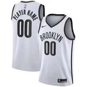 Brooklyn Nets Nike 2020/21 Swingman Haut de gamme Custom Jersey Association Edition White - Giftez-le à un fan dévoué - Livraison en temps pour les fêtes