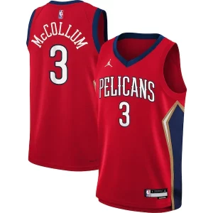C.J. McCollum New Orleans Pelicans Jordan Brand Youth Swingman Jersey Classique Statement Edition Red - Idéal pour les soirées de sport - Montrez votre style