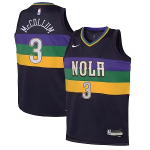 CJ McCollum New Orleans Splendide Pelicans Nike Youth Swingman Jersey City Edition Purple - Idéal pour les collectionneurs - Qualité premium garantie