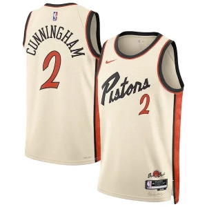 Cade Cunningham Detroit Pistons Nike Unisex 2024/25 Swingman Player Jersey City Edition White Éclatant - Parfait pour le match jour - Montrez votre support avec style