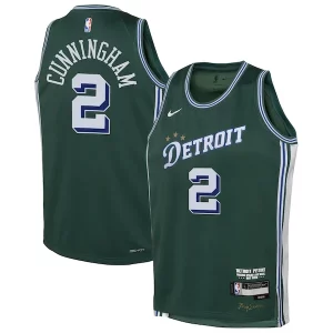 Cade Cunningham Detroit Pistons Nike Youth 2022/23 Swingman Jersey City Charming Edition Green - Design innovant - Écarte-vous du commun des mortels