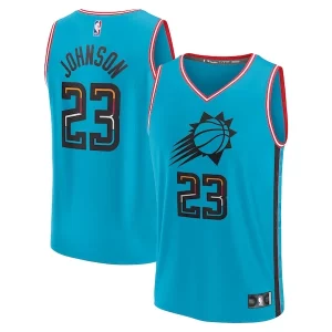 Cameron Johnson Phoenix Suns Youth 2022/23 Fast Stylish Break Jersey City Edition Turquoise - Stock limité - Commandez vite votre maillot exclusif