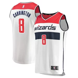 Carlton Carrington Washington Wizards Youth Sophistiqué Fast Break Replica Player Jersey Association Edition White - Vêtement de fan emblématique - Montrez votre amour pour l'équipe