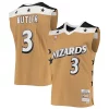 Caron Butler Washington Wizards 2001/02 Hardwood Classics Swingman Jersey Gold Confortable - Maillot de championnat - Revivez les victoires glorieuses