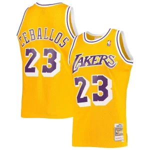 Cedric Ceballos Los Angeles Lakers 1994/95 Hardwood Classics Swingman Jersey Gold Luxueux - Offre spéciale - Achetez maintenant et économisez