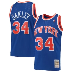 Charles Oakley New York Knicks Hardwood Classics Splendide Swingman Jersey Blue - Maillot de marque reconnue - Faites confiance à la qualité