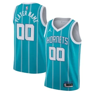 Charlotte Hornets Jordan Brand 2020/21 Swingman Custom Jersey Admirable Icon Edition Teal - Édition limitée - Uniques dans leur genre