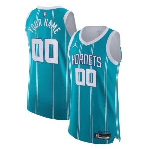 Charlotte Hornets Collectible Nike 2021/22 Diamond Swingman Authentic Custom Jersey Icon Edition Teal - Stock limité - Commandez vite votre maillot exclusif