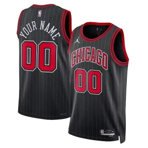 Chicago Bulls Jordan Brand Unisex 2022/23 Swingman Personalisable Custom Jersey Statement Edition Black - Événement exclusif - Soyez l'un des premiers à avoir ce maillot
