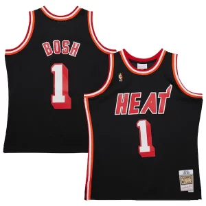 Chris Bosh Miami Heat 2013/14 Hardwood Classics Swingman Jersey Black Prime - Vêtement de fan emblématique - Montrez votre amour pour l'équipe