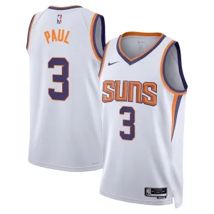 Chris Paul Phoenix Suns Nike Unisex Swingman Jersey Association Edition White/Purple Refiné - Maillot de qualité supérieure - Durable et résistant