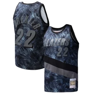 Clyde Drexler Portland Trail Blazers Hardwood Classics 1991/92 Exquisite Tie Dye Swingman Jersey Black - Dernières unités - Ne manquez pas cette opportunité