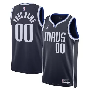 Dallas Mavericks Jordan Brand Unisex 2022/23 Swingman Custom Prime Jersey Statement Edition Navy - Édition limitée - Uniques dans leur genre