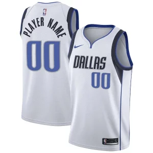 Dallas Mavericks Nike 2020/21 Swingman Splendide Custom Jersey Association Edition White - Événement exclusif - Soyez l'un des premiers à avoir ce maillot