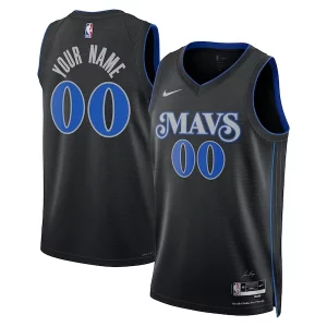 Dallas Mavericks Nike Unisex 2023/24 Custom Swingman Jersey Black Éclatant City Edition - Vêtement de fan emblématique - Montrez votre amour pour l'équipe