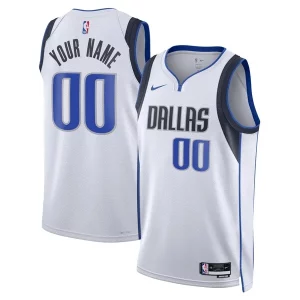 Dallas Mavericks Nike Superbe Unisex Swingman Custom Jersey White Association Edition - Fait à la main - Un produit unique et de qualité
