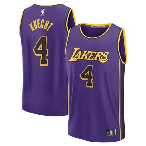 Dalton Knecht Los Angeles Lakers Fast Admirable Break Replica Player Jersey Statement Edition Purple - Événement exclusif - Soyez l'un des premiers à avoir ce maillot