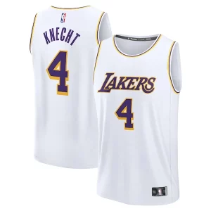 Dalton Knecht Los Angeles Lakers Fast Break Replica Player Classique Jersey Association Edition White - Stock limité - Commandez vite votre maillot exclusif