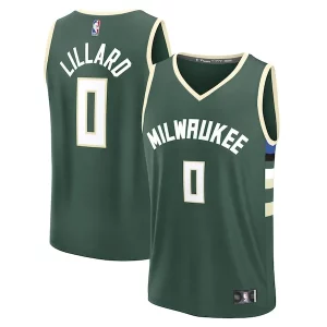 Damian Lillard Milwaukee Luxueux Bucks Youth Fast Break Replica Player Jersey Icon Edition Hunter Green - Collectionner ce maillot rare - Augmentez la valeur de votre collection