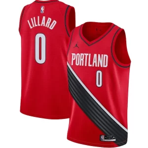 Damian Lillard Portland Trail Blazers Jordan Brand Magnifique 2020/21 Swingman Jersey Statement Edition Red - Offre spéciale - Achetez maintenant et économisez